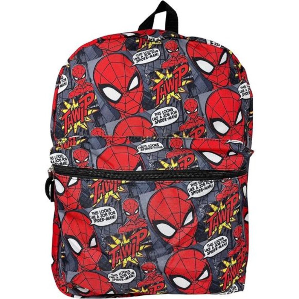 Spiderman 16 inches Allover Print Large Backpack- NEW